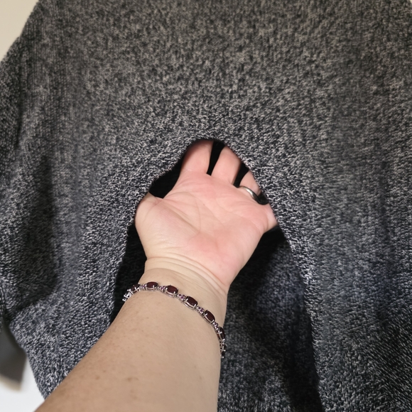 Free People Gray Crew Neck Sweater - Picture 3 of 5